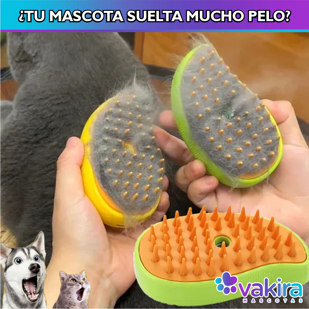 Cepillo a Vapor 3 en 1 para Mascotas
